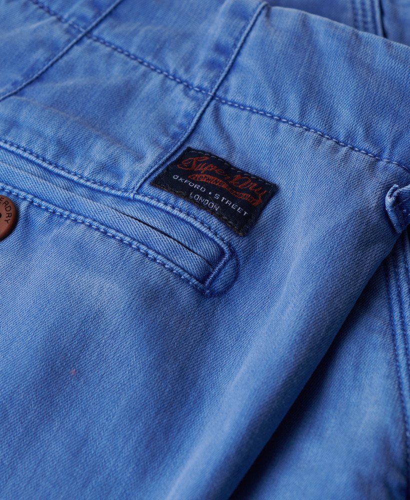 internationale chino broek in azuurblauw
