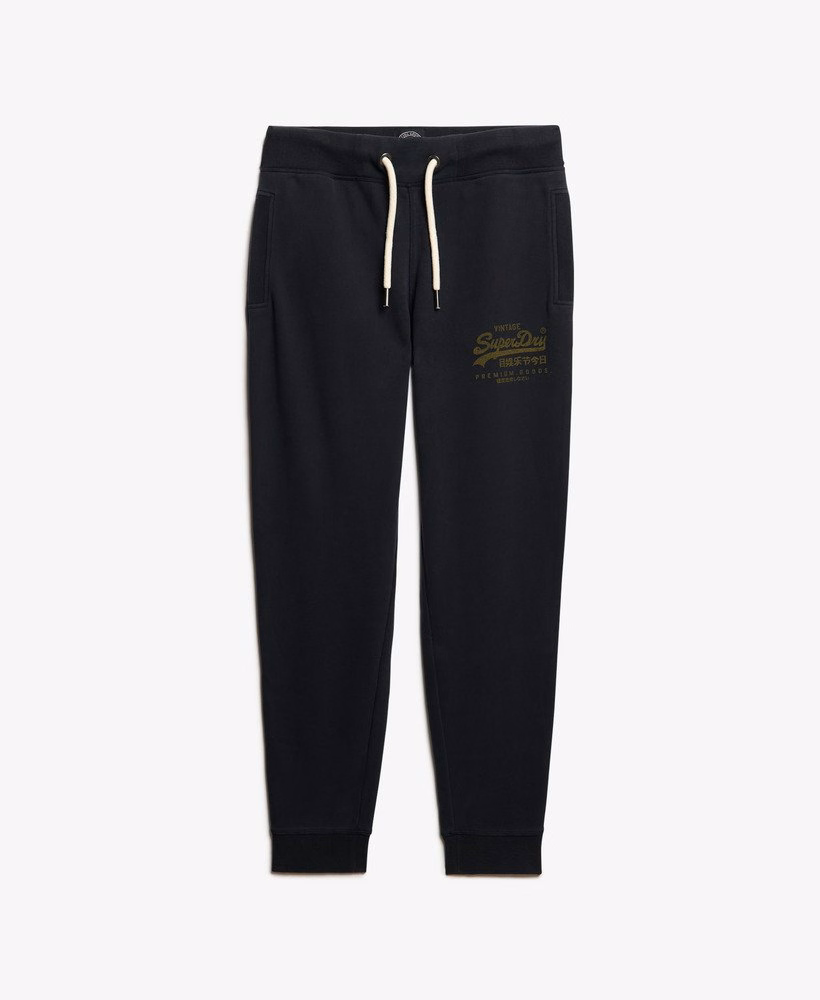 Klassieke vintage joggingbroek met logo-opdruk