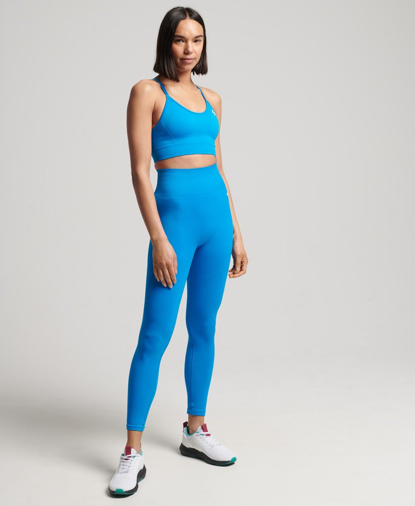 train seamless 78 tight leggings in aqua