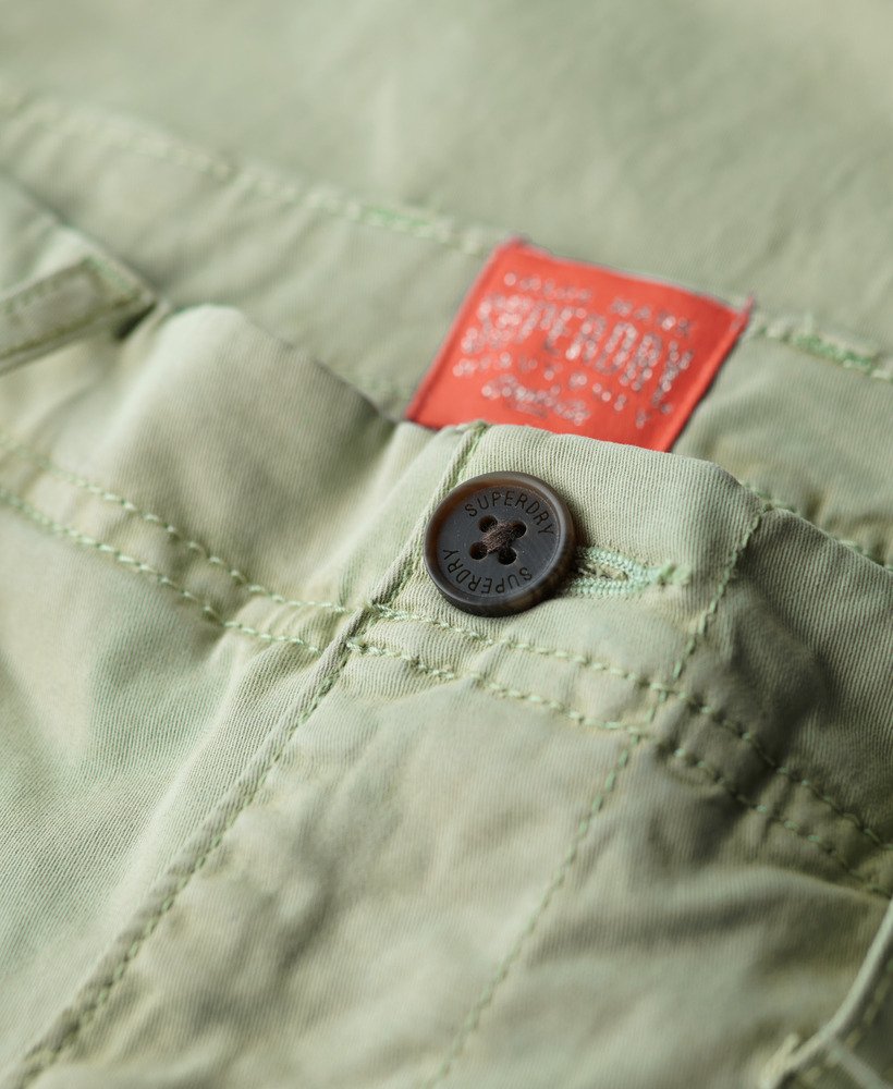 chino broek met middelhoge taille in stoffig mintgroen