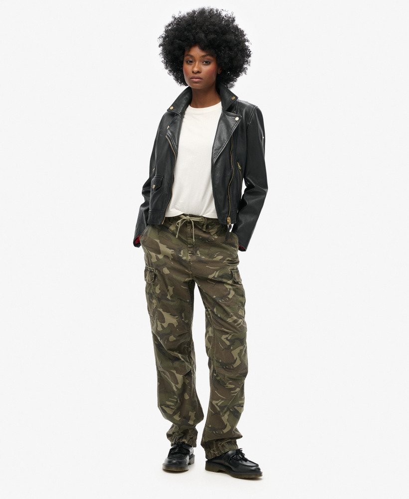 lage para cargo broek in outline camouflage