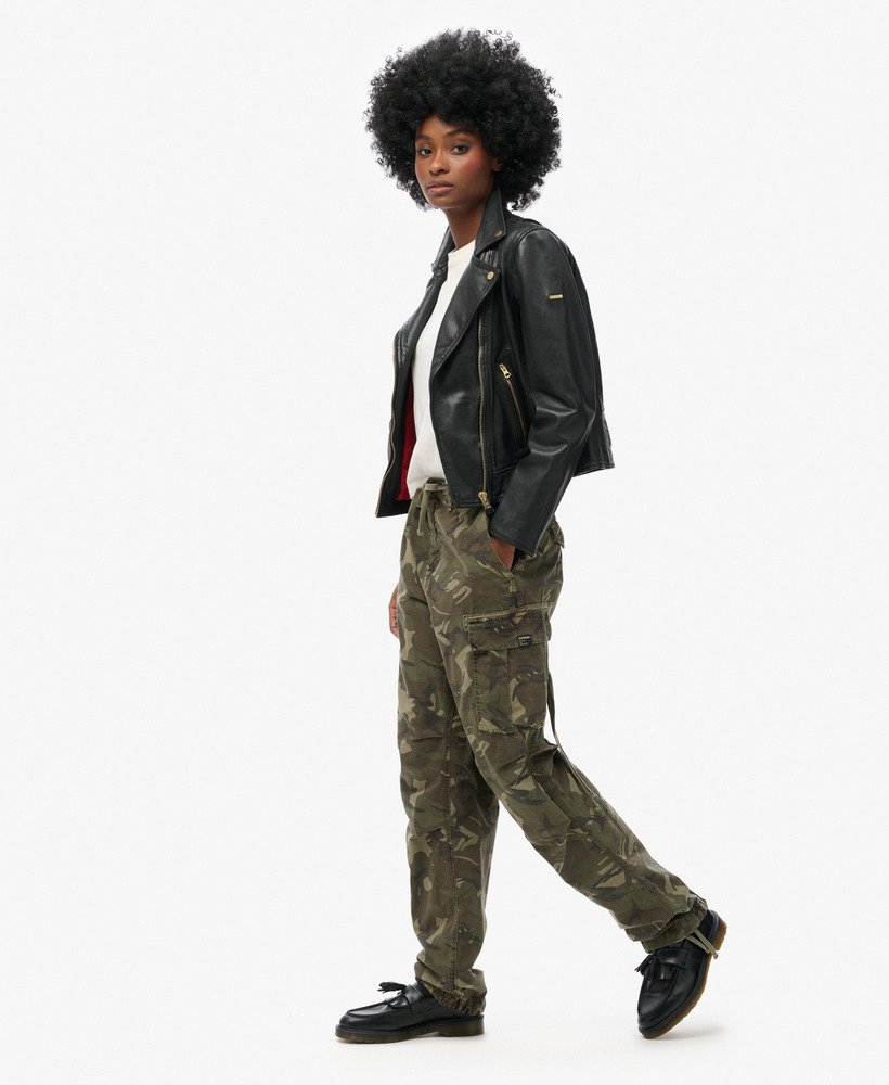 lage para cargo broek in outline camouflage