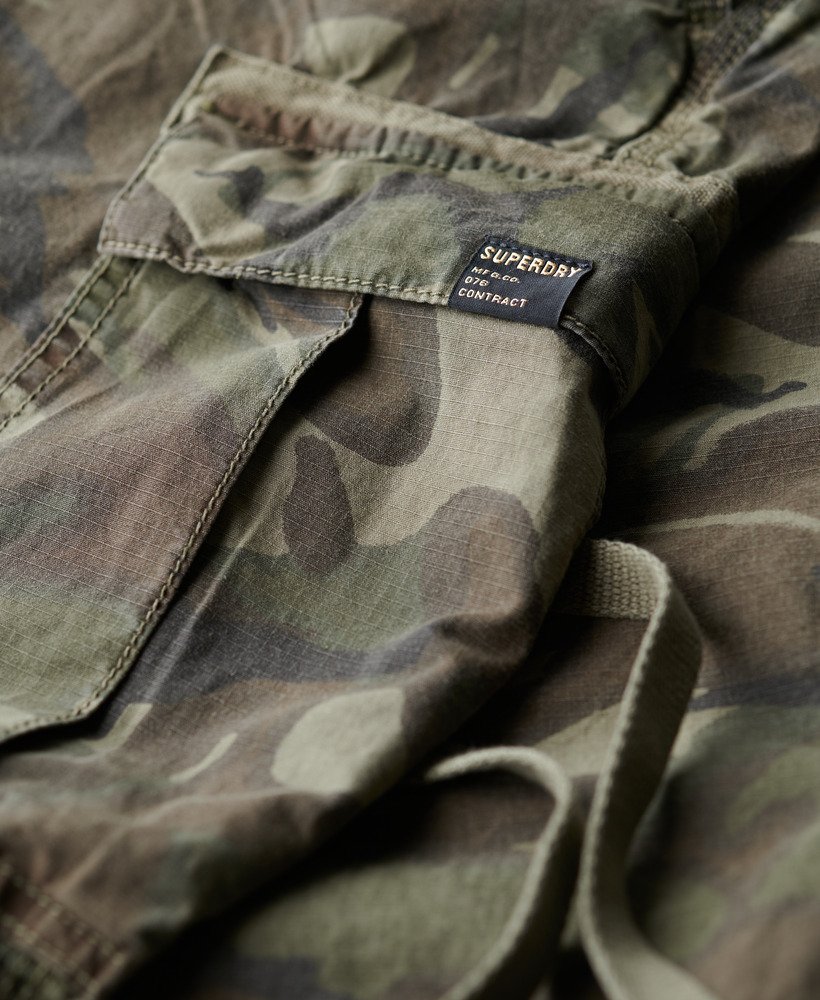 lage para cargo broek in outline camouflage