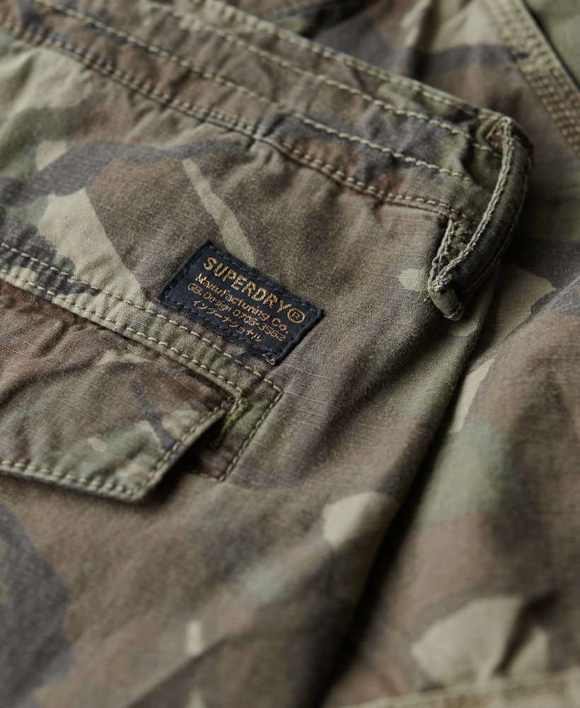 lage para cargo broek in outline camouflage