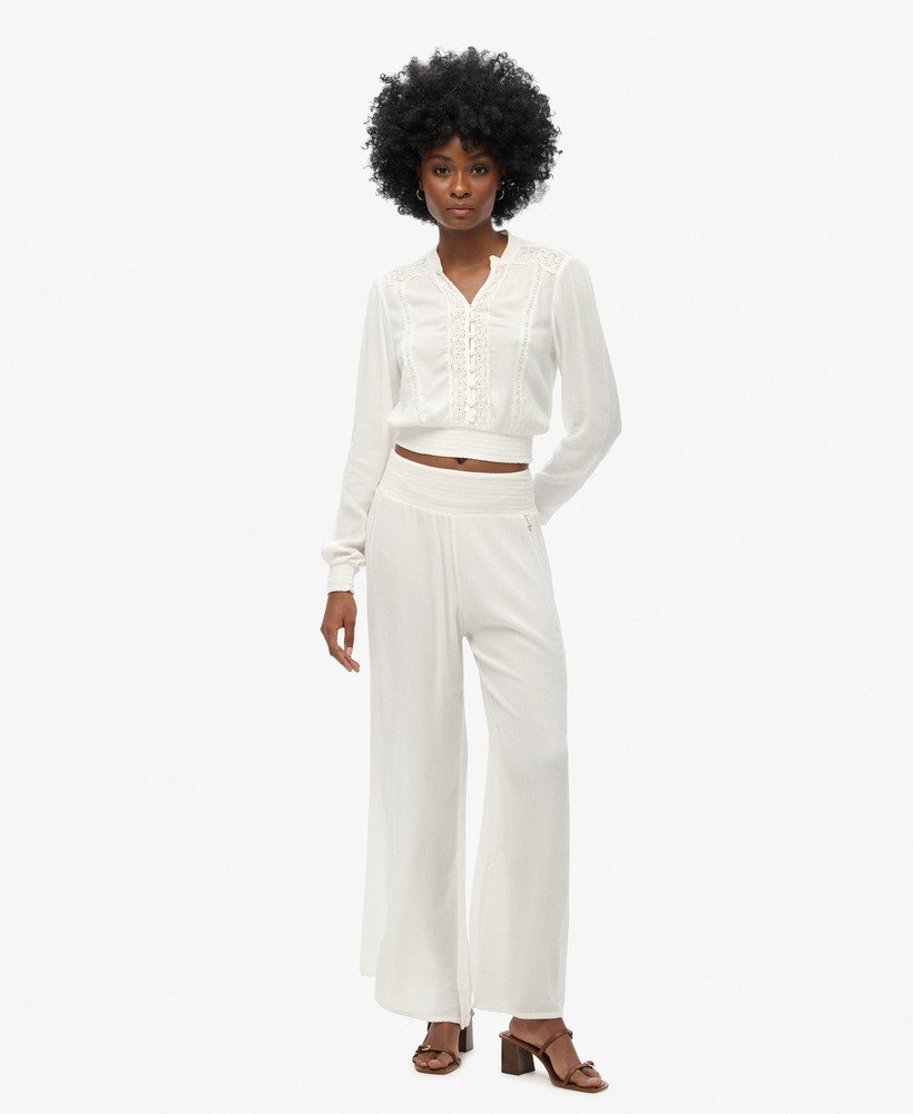 strandbroek in off white
