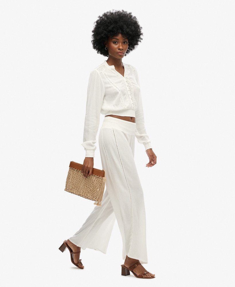 strandbroek in off white