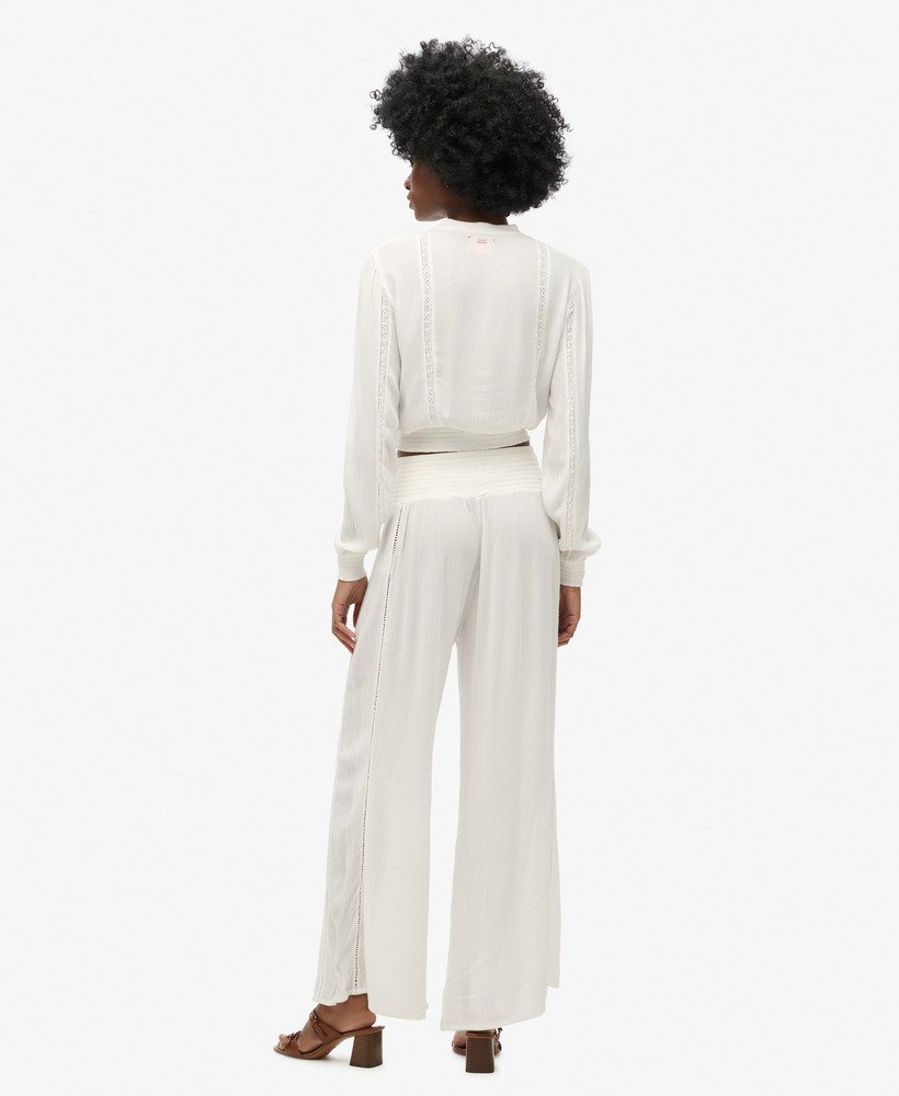 strandbroek in off white