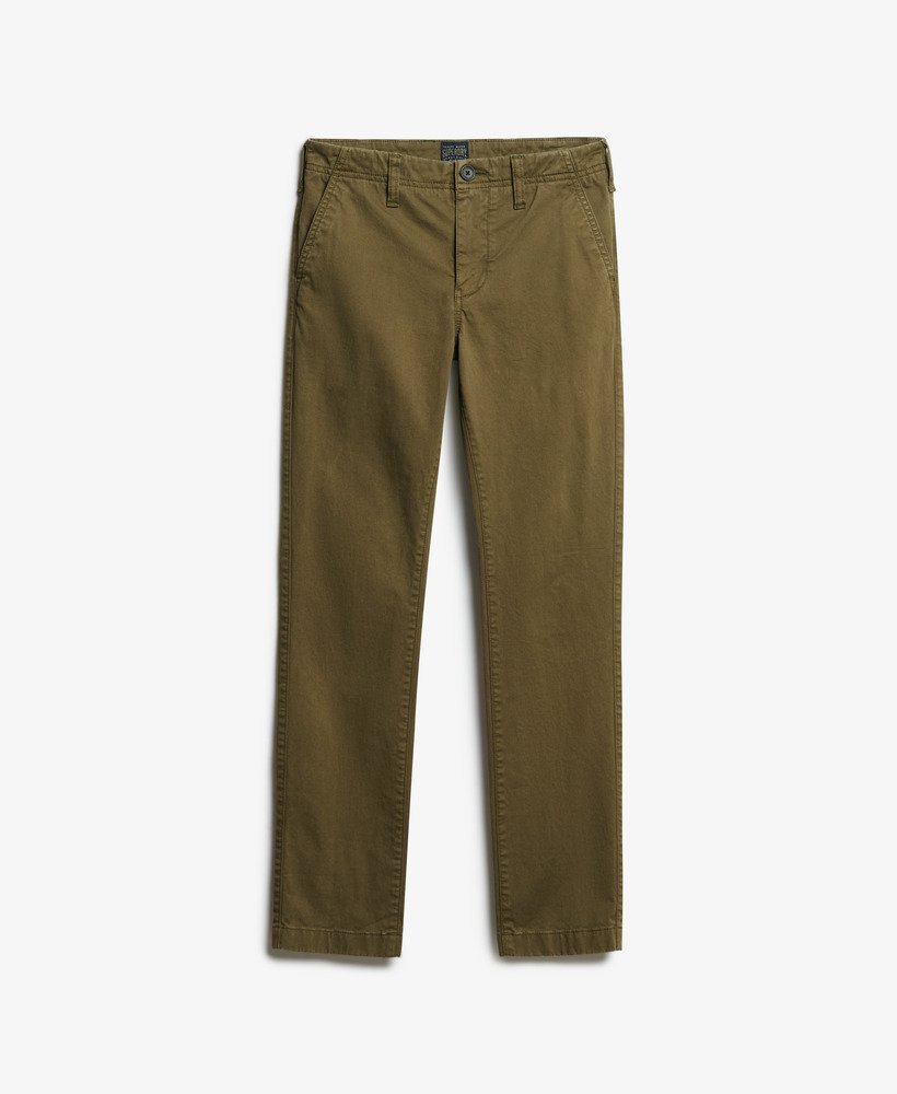 chino broek met middelhoge taille in grijs gemêleerdjaffa