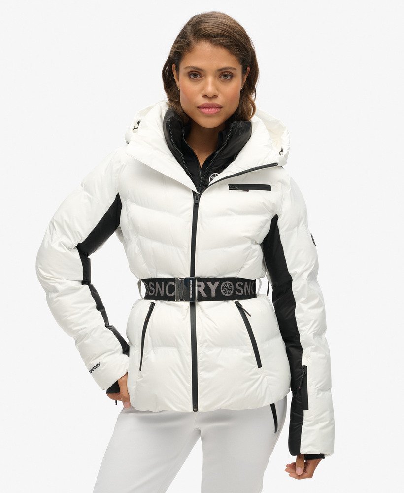 ski luxe puffer jacket in optic