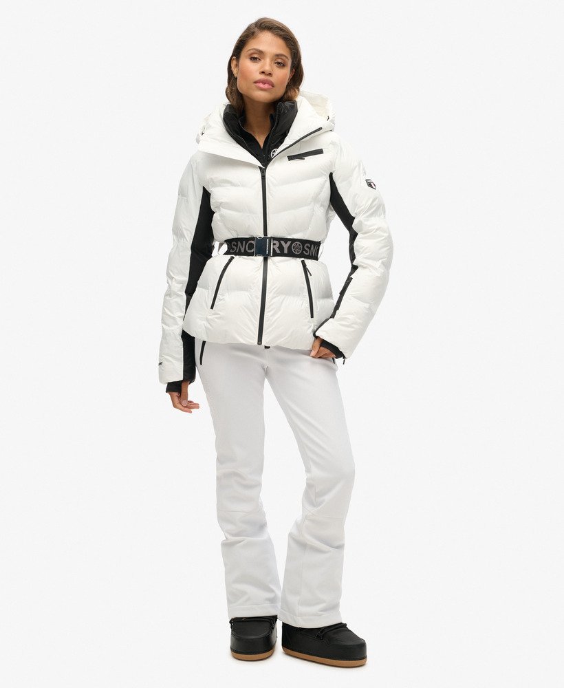 ski luxe puffer jacket in optic