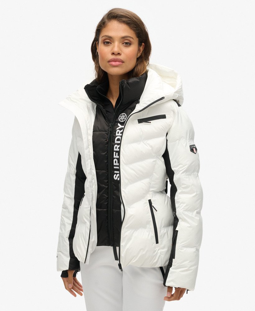 ski luxe puffer jacket in optic
