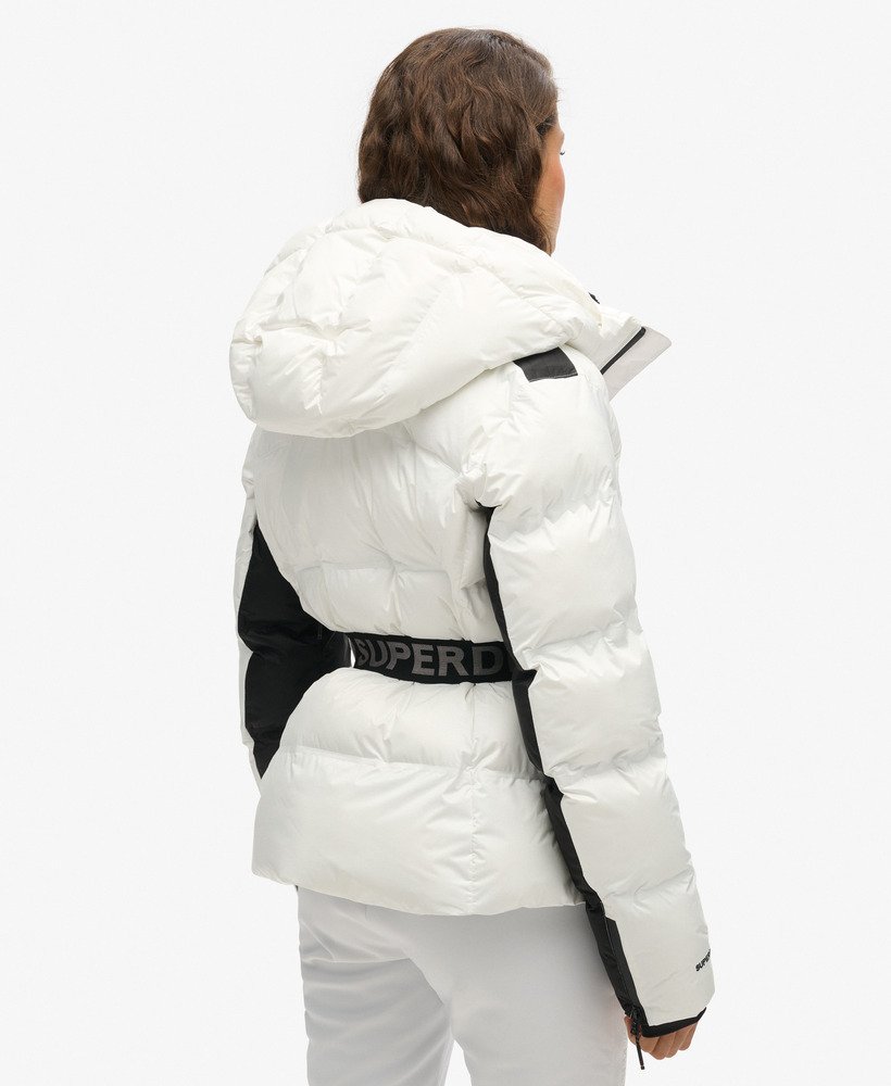 ski luxe puffer jacket in optic