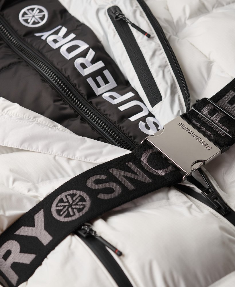 ski luxe puffer jacket in optic