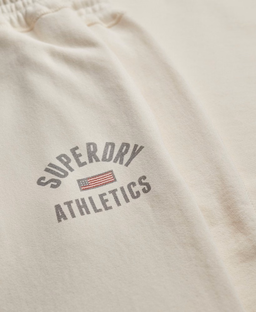 Sportieve joggingbroek met print en wijde pijpen