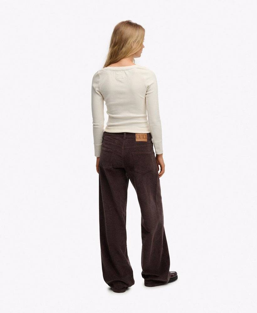Mid Rise Baggy Jumbo Cord Pants