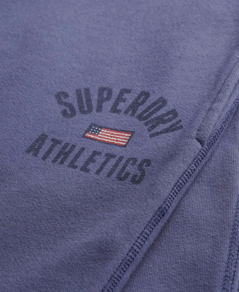 Sportieve joggingbroek met print en wijde pijpen
