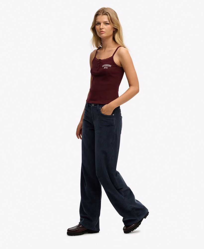 Mid Rise Baggy Jumbo Cord Pants