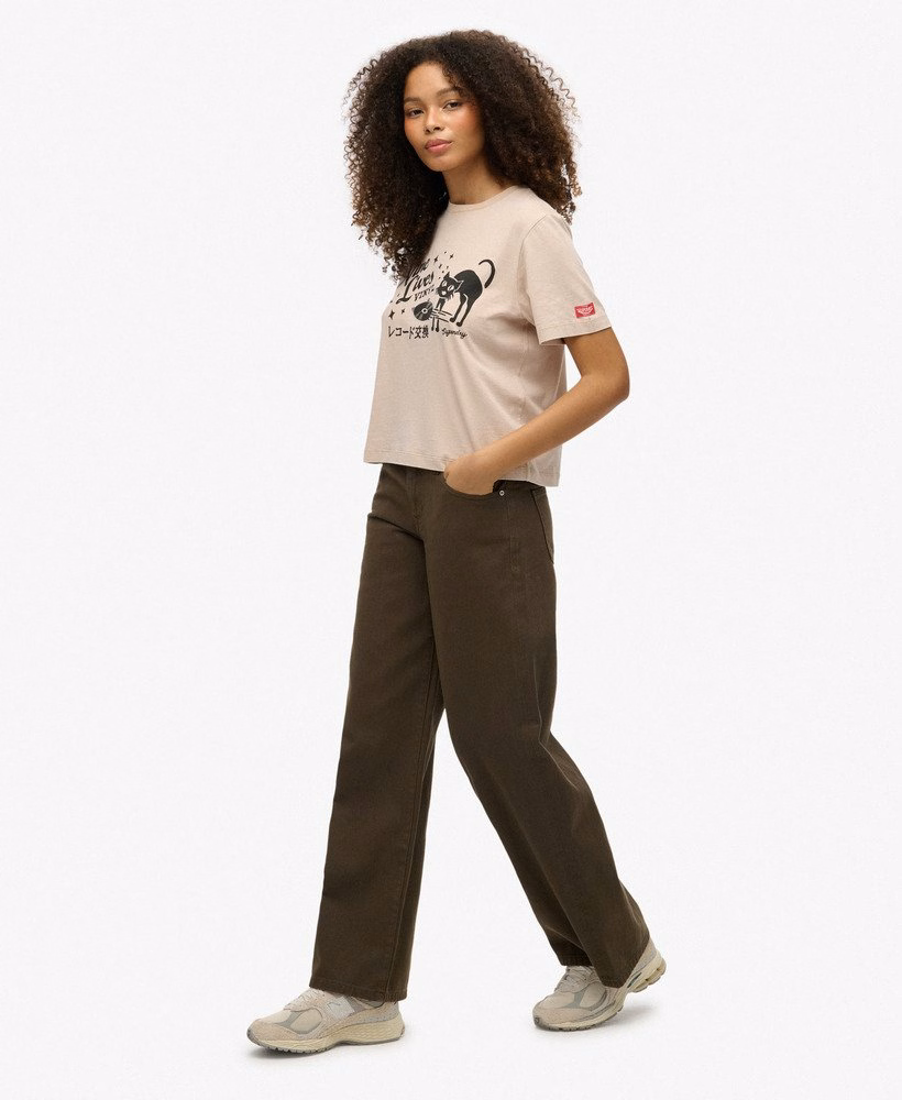 Mid Rise Baggy Pants