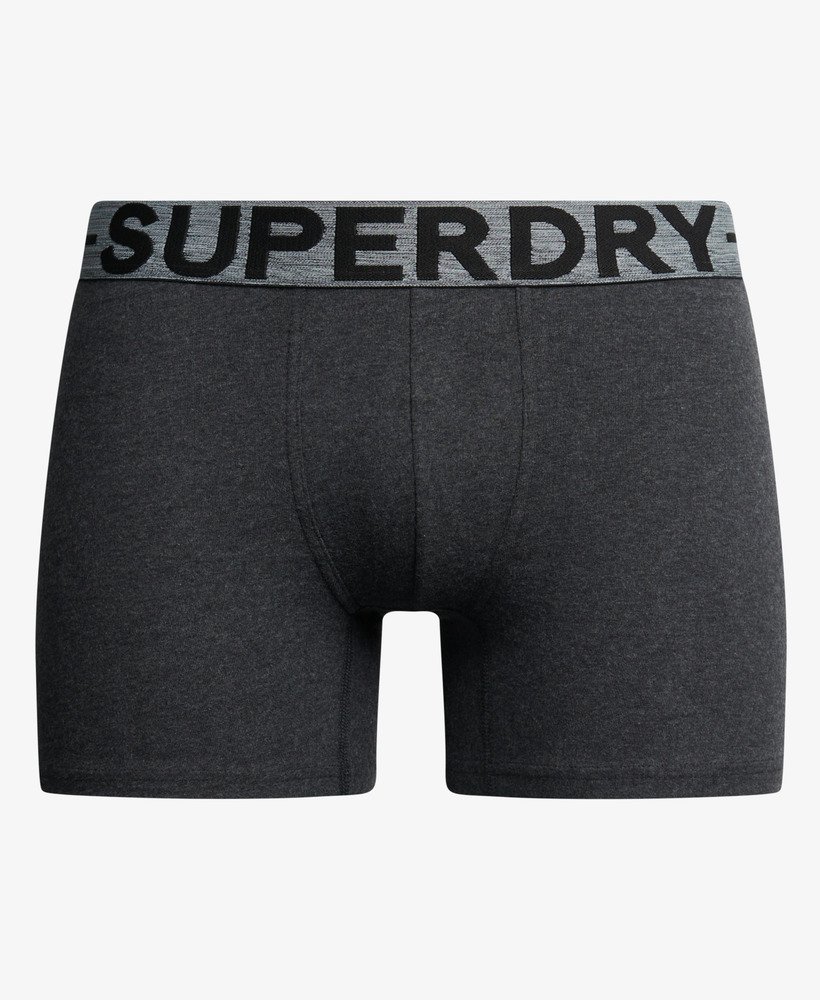 biologisch katoenen boxershorts driepack in raven black marl.