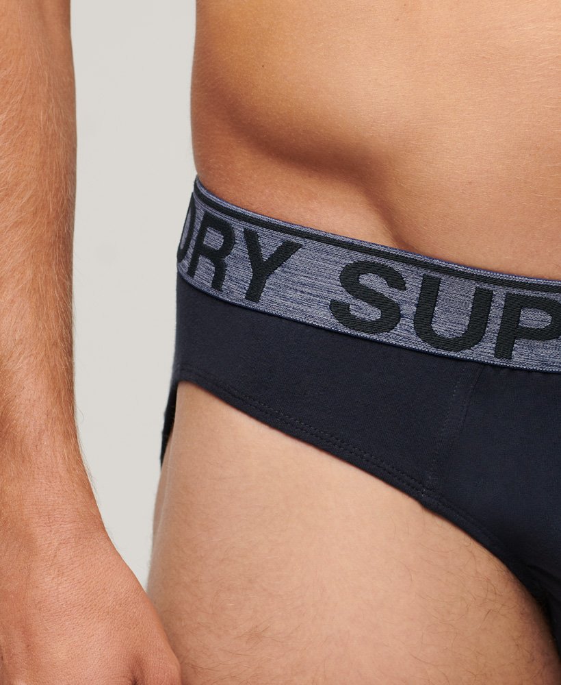 biologisch katoenen slips driepack in eclipse navy