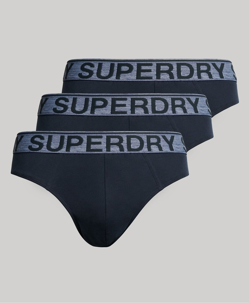 biologisch katoenen slips driepack in eclipse navy